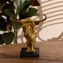 Интерьерный сувенир "Голова быка" 22x19.5x15 см