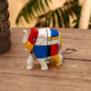 Интерьерный сувенир "Слон мозаика" 10 см