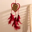 Ловец снов "Сердце красное" 0.5x7x25 см