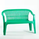 Скамья садовая Альтернатива 115x81x60 см пластик цвет зеленый