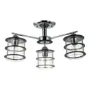 Люстра потолочная LUMION ROTONDUM 3504/3C 3 лампы 12 м² цвет никель