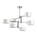 Люстра потолочная LUMION ASHLEY 3742/6C 6 ламп 18 м² цвет хром