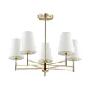 Люстра потолочная LUMION DORIS 4436/5C 5 ламп 15 м² цвет золото