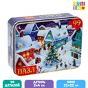 Пазлы в металлической коробке Новогодняя ночь 99 деталей Puzzle Time