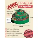 Грядка 3-х ярусная ГарденПласт Эконом пластиковая 130x75см