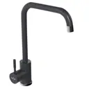 Смеситель для кухни однорычажный Mixline 550655 высота 26.6 см цвет темно-серый