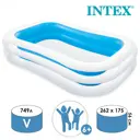 Бассейн надувной Intex 56483NP Семейный 262x175x56 см от 6 лет