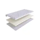 Топпер SkySleep Pleasure на шезлонг 200x195 см, беспружинный, для дивана, жесткость: низкая, двуспальный, ортопедический