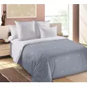 Пододеяльник Home Mercury Раут 180x220 см Перкаль цвет Серый