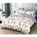 Пододеяльник Home Mercury Котик йог 143x215 см Поплин цвет Белый