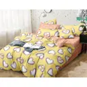 Пододеяльник Home Mercury Сердечки 28 200x220 см Поплин цвет Желтый