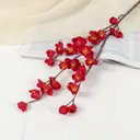 Цветок искусственный Ветка сакуры 3x80 см красная