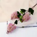 Цветы искусственные Веточка сирени 68x7 см розовый