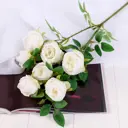 Цветы искусственные Роза Септима 5x65 см белый