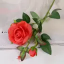 Цветы искусственные Роза душистая 9x50 см красный