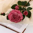 Цветы искусственные Роза изыск 10x64 см пепельно-розовый