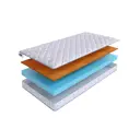 Матрас SkySleep Flex Plus 8 Cocos 125x195 см беспружинный, полутораспальный, ортопедический, кокосовый