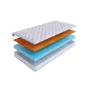 Матрас SkySleep Flex Plus 8 Cocos 200x195 см беспружинный, двуспальный, ортопедический, кокосовый