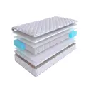 Матрас SkySleep Practic Double Fiber S500 60x200 см независимый пружинный блок, детский, ортопедический