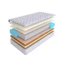 Матрас SkySleep Practic Middle Soft S1000 135x170 см независимый пружинный блок, полутораспальный, ортопедический, кокосовый