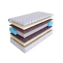 Матрас SkySleep Practic Foam S500 130x200 см независимый пружинный блок, полутораспальный, ортопедический, кокосовый