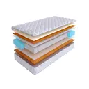 Матрас SkySleep Practic Heavy S1000 85x220 см независимый пружинный блок, односпальный, ортопедический, кокосовый