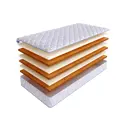 Матрас SkySleep Practic Eco Sandwich 195x200 см беспружинный, двуспальный, ортопедический, кокосовый