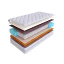 Матрас SkySleep Expert Memo Hard S500 100x180 см независимый пружинный блок, полутораспальный, ортопедический, кокосовый