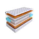 Матрас SkySleep EXPERT HARD S500 140x190 см независимый пружинный блок, полутораспальный, ортопедический, жесткий, кокосовый