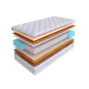 Матрас SkySleep EXPERT COMBO HARD S1000 160x186 см независимый пружинный блок, двуспальный, ортопедический, латексный
