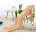 Плед Соня-текстиль Гармония 180x200 см, полиэстер, цвет бежевый