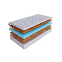 Матрас SkySleep Twist Model 2S 140x200 см беспружинный, полутораспальный, ортопедический, жесткий, кокосовый