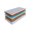 Матрас SkySleep Twist Model 1S 120x190 см беспружинный, полутораспальный, ортопедический, жесткий, кокосовый