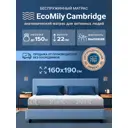 Матрас Ecomily Cambridge 160x190 см беспружинный, двуспальный, ортопедический, жесткий