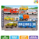 Пазл в рамке Транспорт 42 детали Puzzle Time