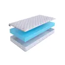 Матрас SkySleep Flex Plus 14 165x195 см беспружинный, двуспальный, ортопедический