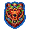 Пазл фигурный Puzzle "Медведь" 73 детали