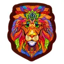 Пазл фигурный Puzzle "Лев" 69 деталей