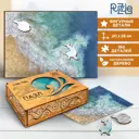 Пазл деревянный фигурный Puzzle "Лазурный берег" 160 деталей, крафт-коробка