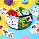 Деревянный пазл для детей Места обитания животных