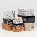 Набор коробок Upak land 10 в 1 "Ретро новости" 30.5x20x13 - 12x6.5x4 см