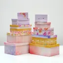 Набор коробок Upak land 10 в 1 "Цветы" 30.5x20x13 - 12x6.5x4 см