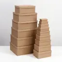 Набор коробок Upak land крафт 15в1 46.6x33x18 - 12x6.5x4 см