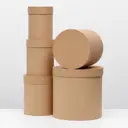 Набор коробок Upak land 5в1 "Крафт однотонный" 30x30x30 - 15x15x20 см