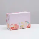 Подарочная коробка Upak land "Цветы" 19x13x8 см