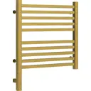 Полотенцесушитель электрический Сунержа Модус 3.0 Л 500x500 мм 300 Вт с терморегулятором лесенка цвет состаренная латунь