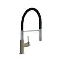 Смеситель для кухни однорычажный Brnou Br760-3 излив 18.5 см цвет бежевый/черный