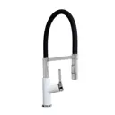 Смеситель для кухни однорычажный Brnou Br760-2 высота 18.5 см цвет бело-черный