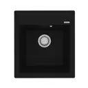 Врезная мойка Lemark Hanka 450 50x45x20 см кварцевый песок цвет антрацит