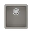 Врезная мойка Lemark Sinara 400-u 42x40x20 см кварцевый песок цвет серый